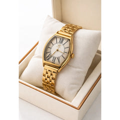 Heritage Gold Tonneau Watch – Classic Roman Numeral Edition