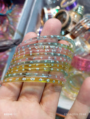 Fancy Kashmiri Bangles (Chooriyan) Set of 12