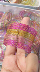 Fancy Kashmiri Bangles (Chooriyan) Set of 12