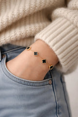 Gold Plated Clover bracelet