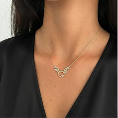 Gold Plated Angel Wing Necklace