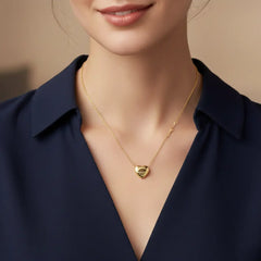 Forever Love Heart & Key Necklace