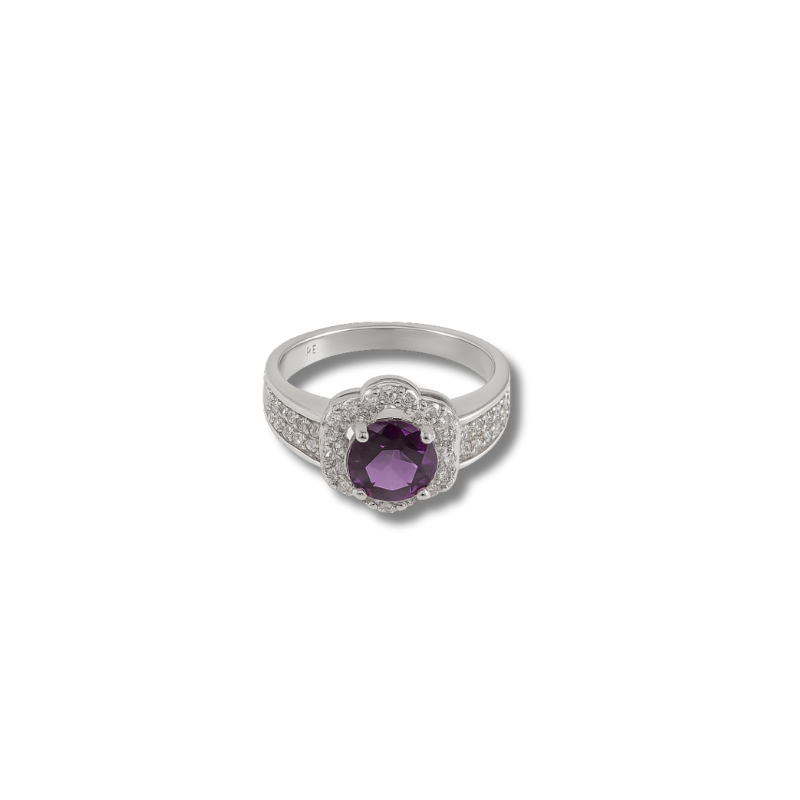 Vintage-Style Floral Cluster Cocktail Ring