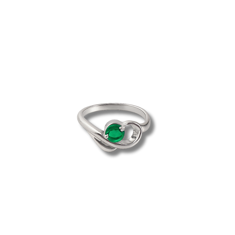 Elegant Silver Heart Ring