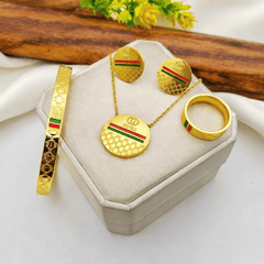 Gold Signature Statement Jewelry Set – Premium Stainless Steel